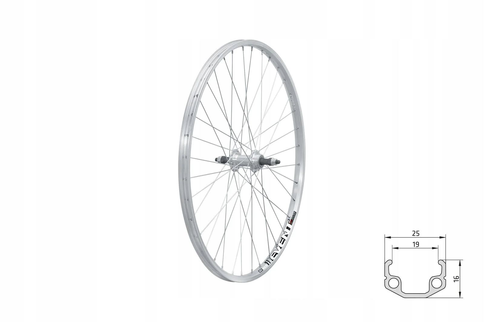 Koło tylne Kls Event V-brake 26" srebrne
