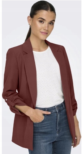Only Dámské Bordó Sako Pro Každodenní Nošení 40 6FA