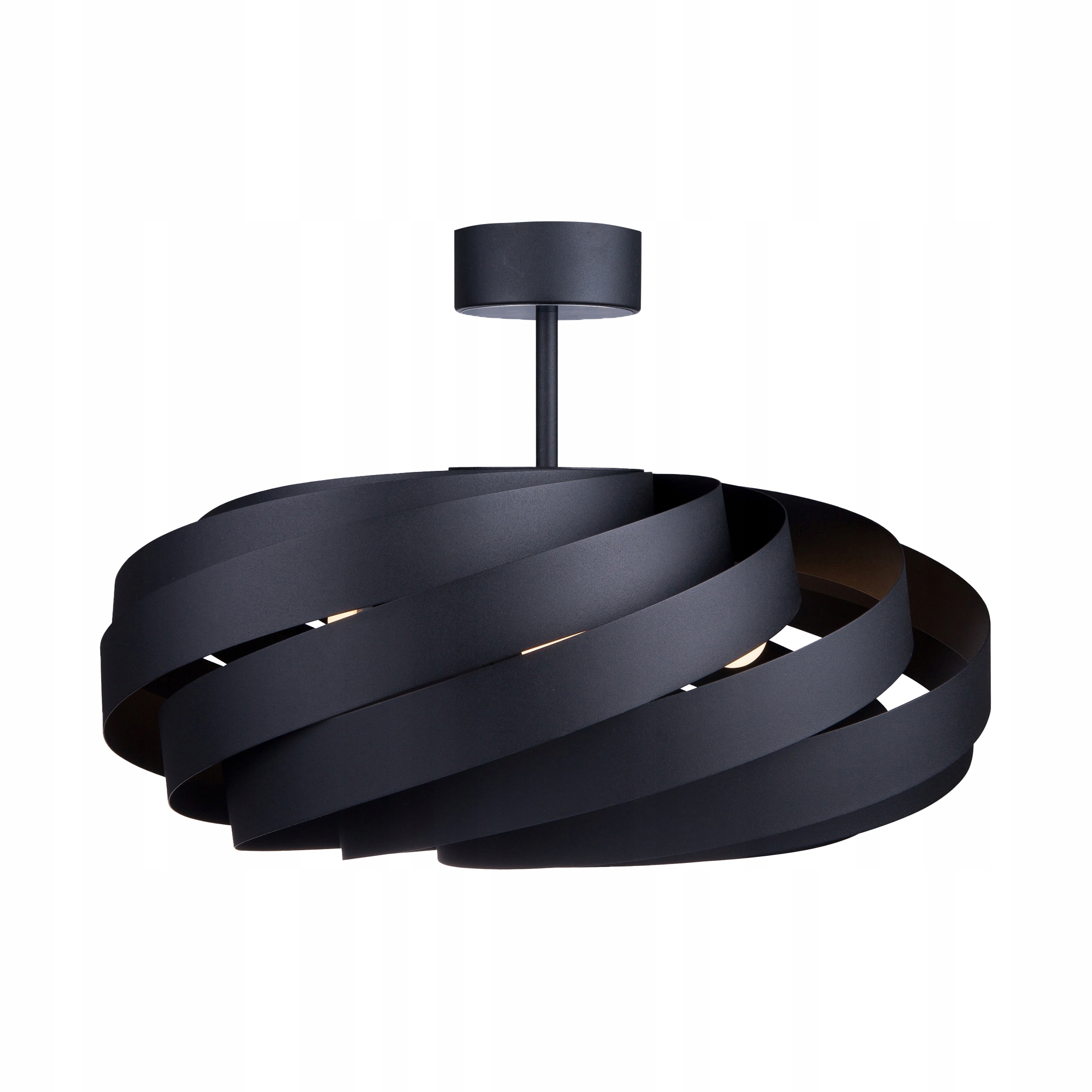Závesná lampa čierna kovová moderná okrúhla 60 cm nad stôl Zuma Line