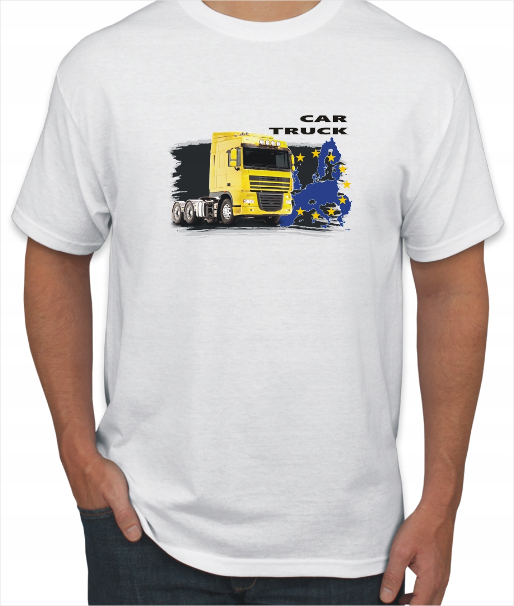T-Shirt z nadrukiem truck 1, rozmiar L