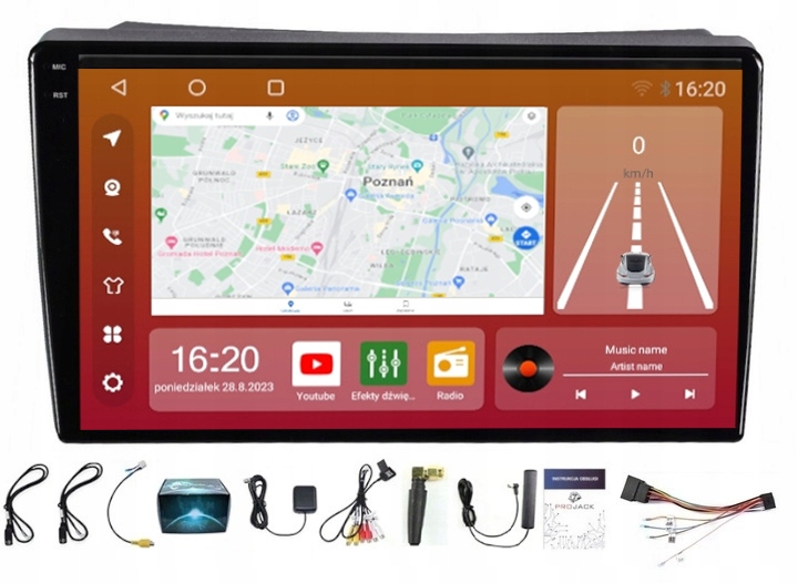 Rádio Android Navigácia Renault Traffic 2001-2010 Carplay Wifi 8/256GB Sim