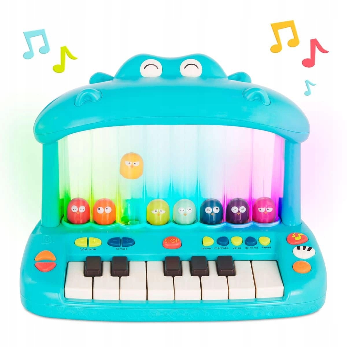 B.Toys Interaktywne Pianino dla dzieci Keyboard ze Skaczącymi Ptaszkami