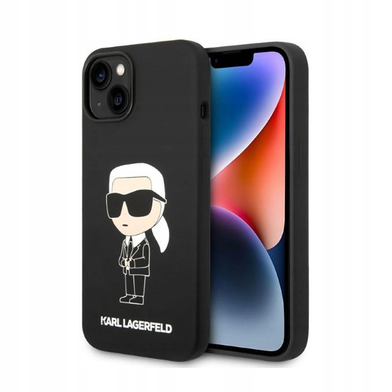 Karl Lagerfeld Silicone Nft Ikonik Pouzdro pro iPhone 14 Plus (černé)