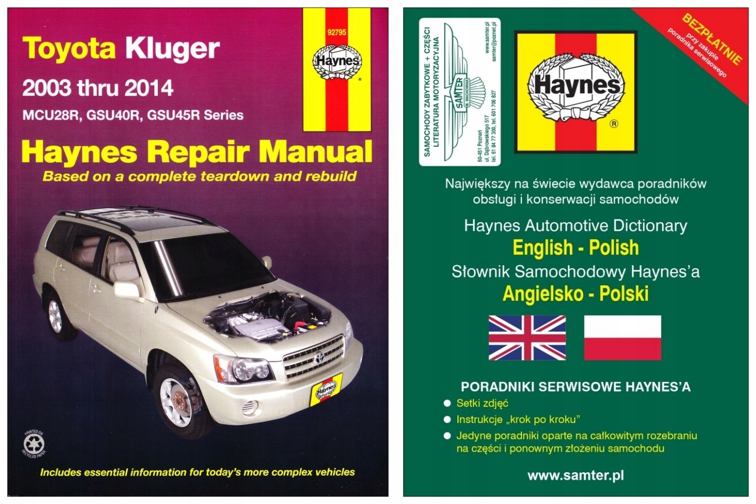 Toyota Kluger (2003-2014) руководство по ремонту Haynes