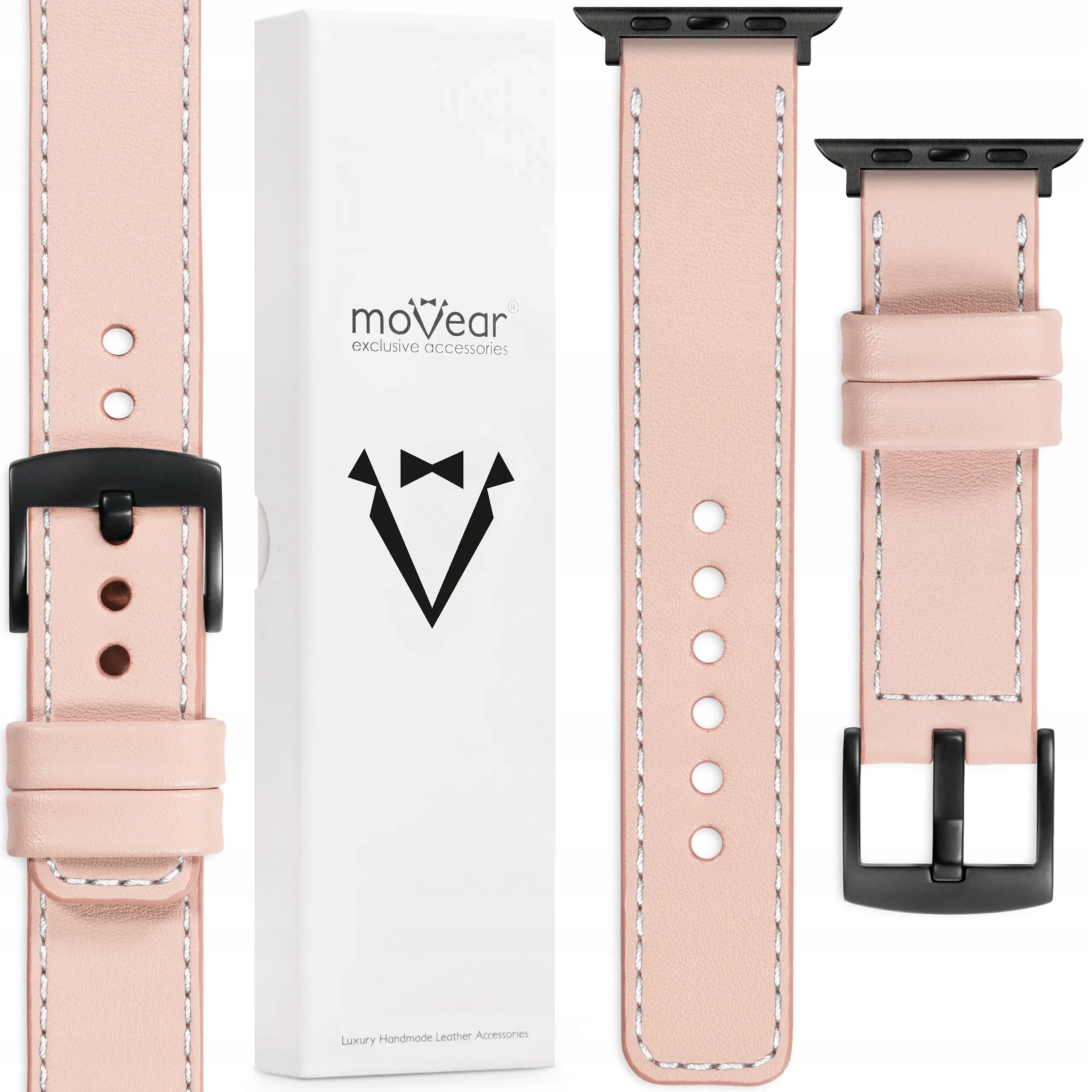 Pásek pro Apple Watch 49/46-44 mm Kožený Exkluzivní Movear