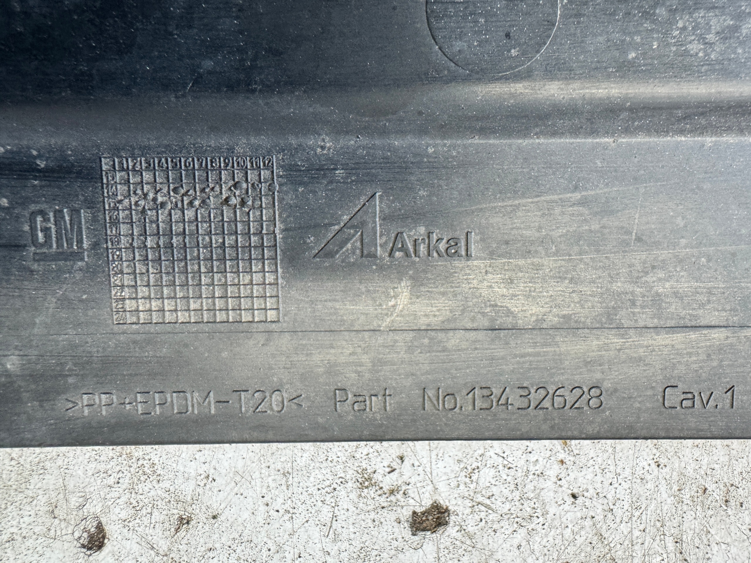 OPEL CORSA E motorabdeckung unterfahrschutz original untere 13432628