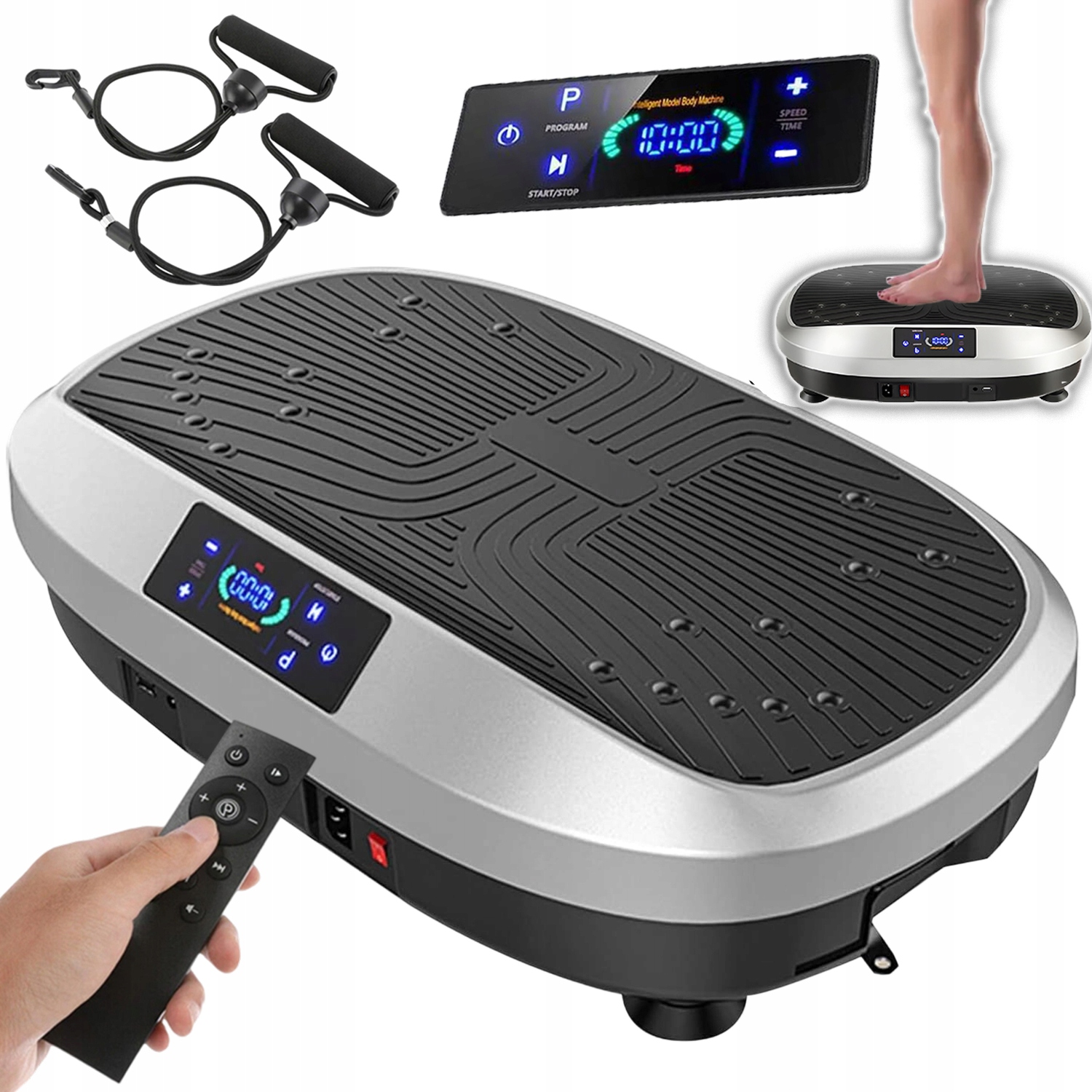Vibrační Tréninková Vibrační Platforma Masážní Přístroj Led 120 Úrovní 200 W