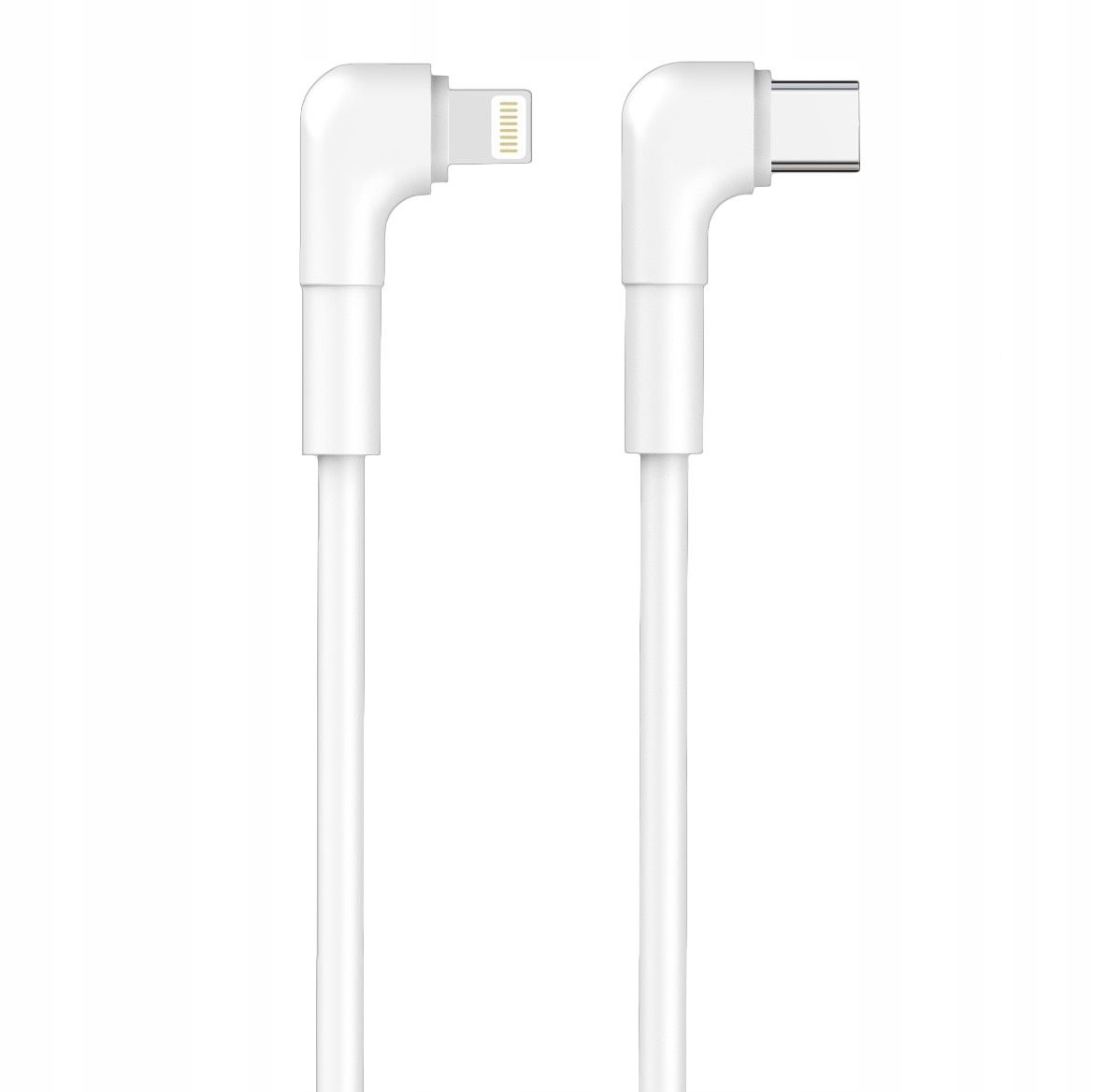 Maxlife kabel kątowy MXUC-09 Usb-c Lightning 1,0 m 27W biały
