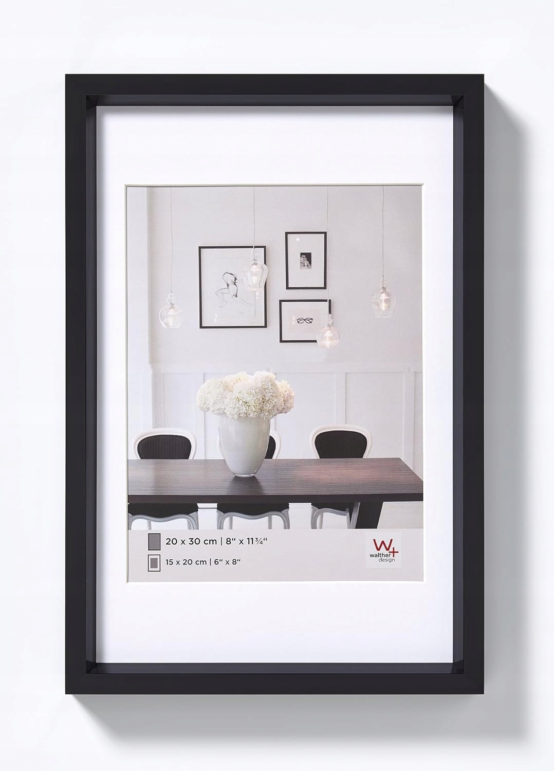 Rámeček Na Fotografie Walther Design Steel Style 50x60 CM Černý