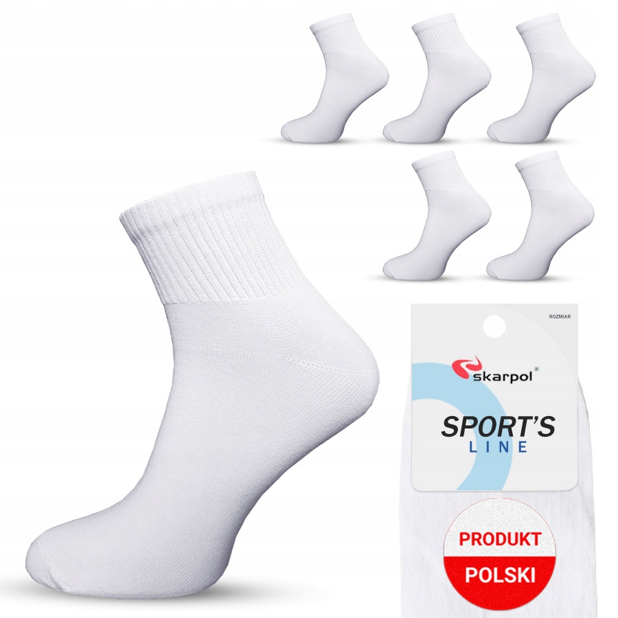 

Skarpety męskie sportowe bawełniane krótkie 45-47