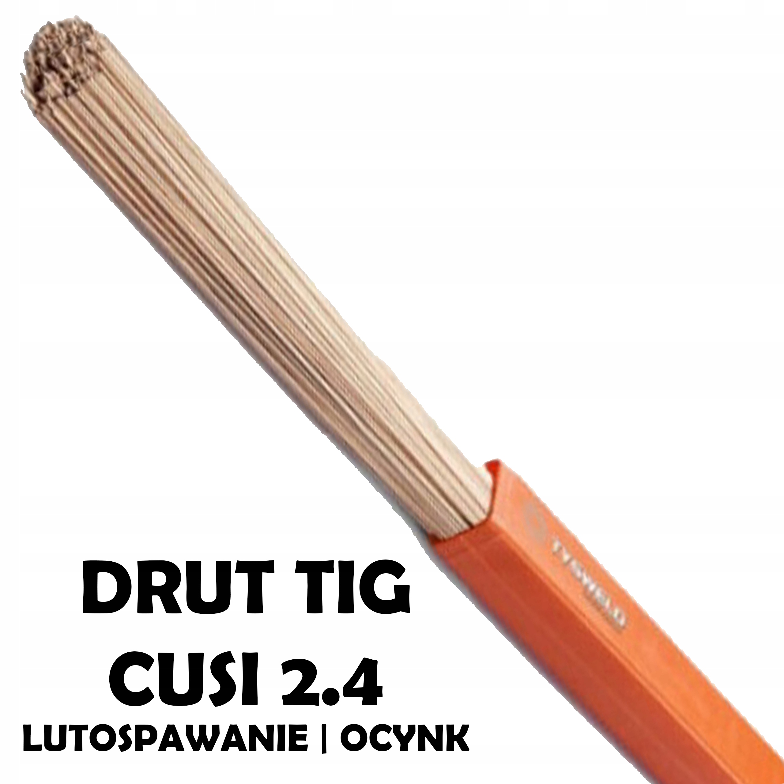 Pręty Spawalnicze Drut Tig Do Lutospawania CuSi3 2,4 mm 1 Kg Ocynk