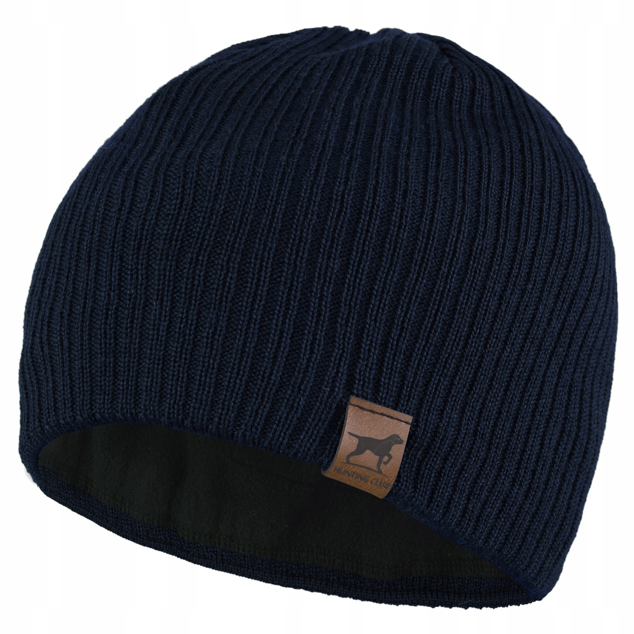 Czapka Zimowa Męska Damska wełna Merino Uniwersalna Polski Produkt Granat