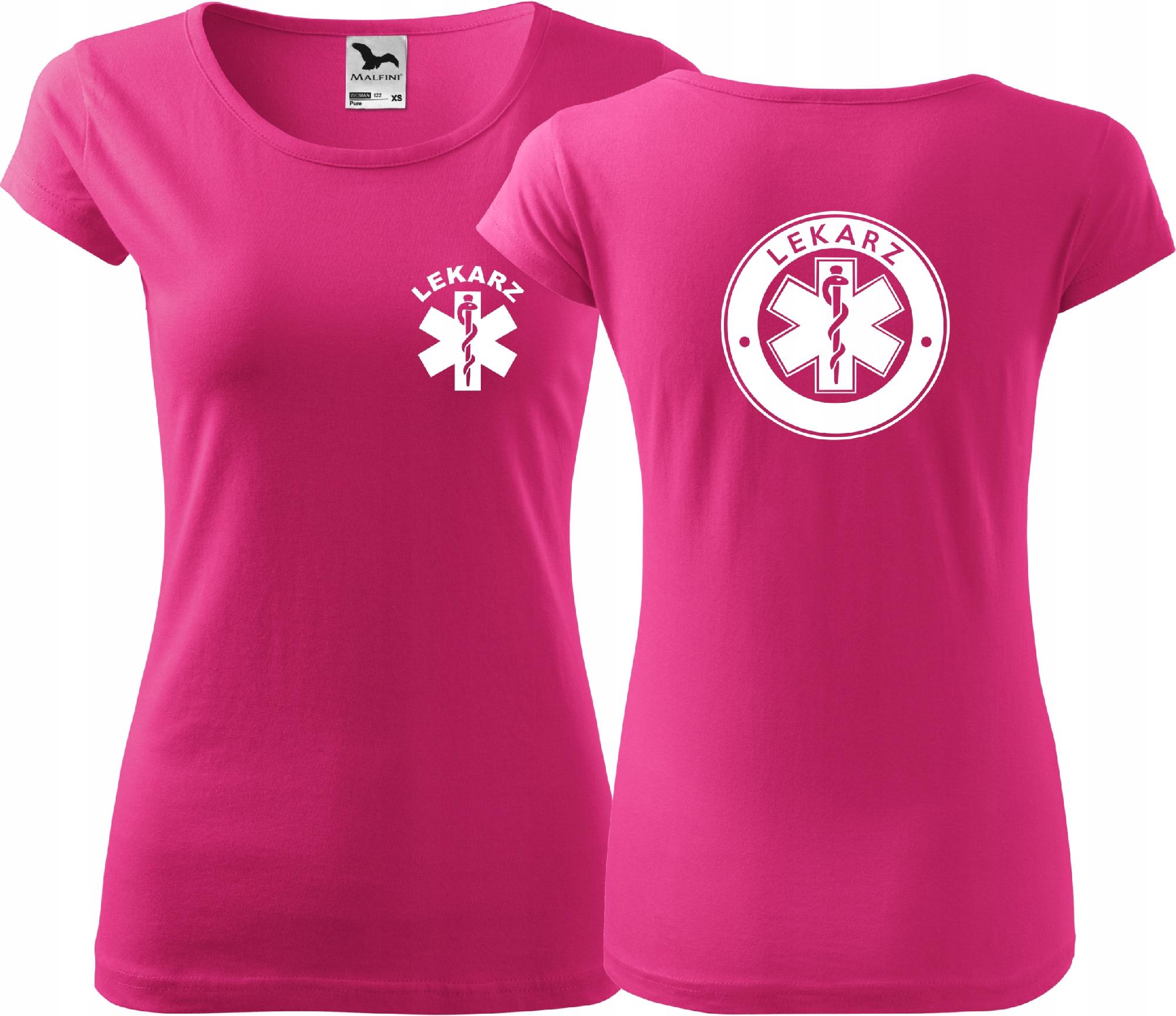

Damska koszulka Pure t-shirt z nadrukiem Lekarz XL