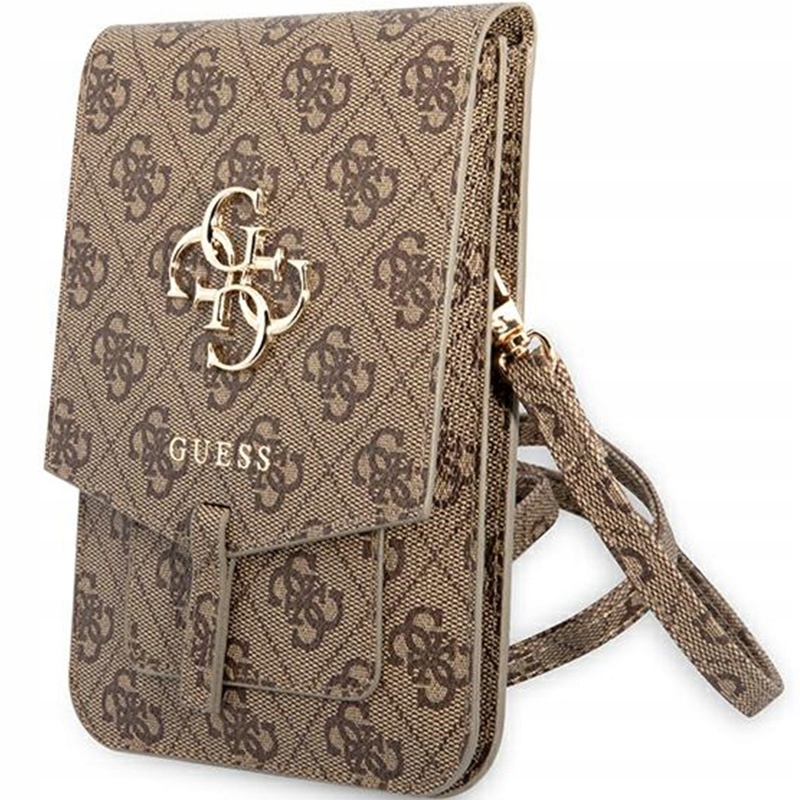 Kabelka přes rameno, sáček Guess, s kapsami, s popruhem 100 x 160 mm