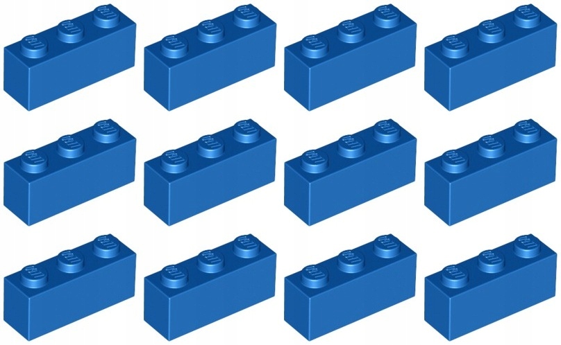

Lego 3622 Klocek 1x3 niebieski (15g) 12 szt.