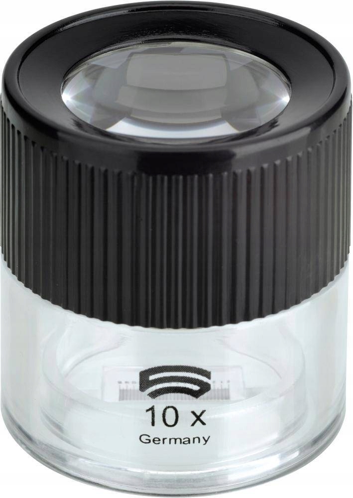 Stojanová lupa Basic-Line, víčko 10krát D30 s měřítkem Schweizer