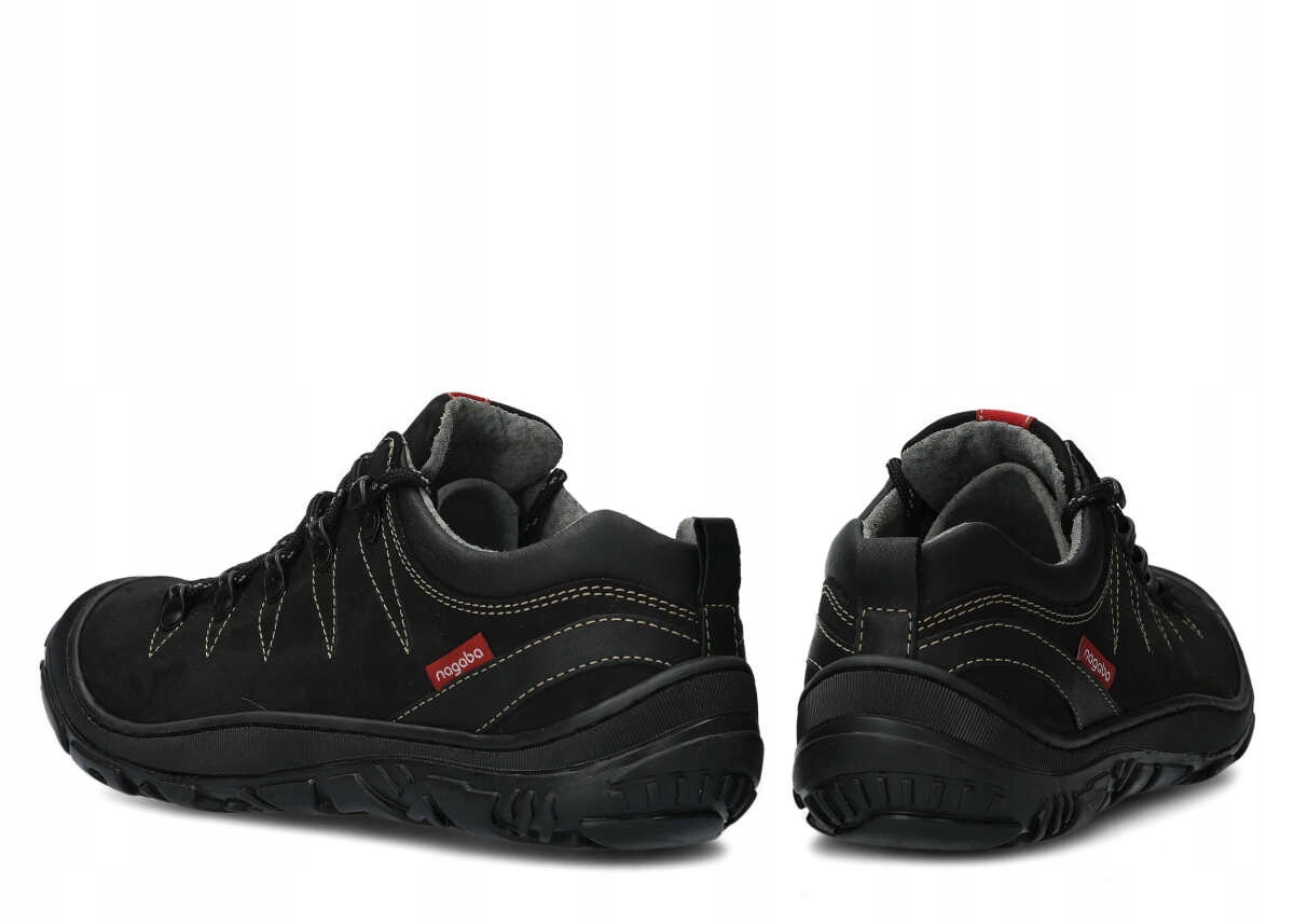 NAGABA 241 CZARNY CRAZY - PÓŁBUT TREKKINGOWY DAMSKI - ROZMIAR 40 Wzór dominujący bez wzoru