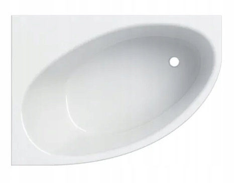 Geberit Wanna asymetryczna Selnova 150x100 cm, odpływ z prawej strony