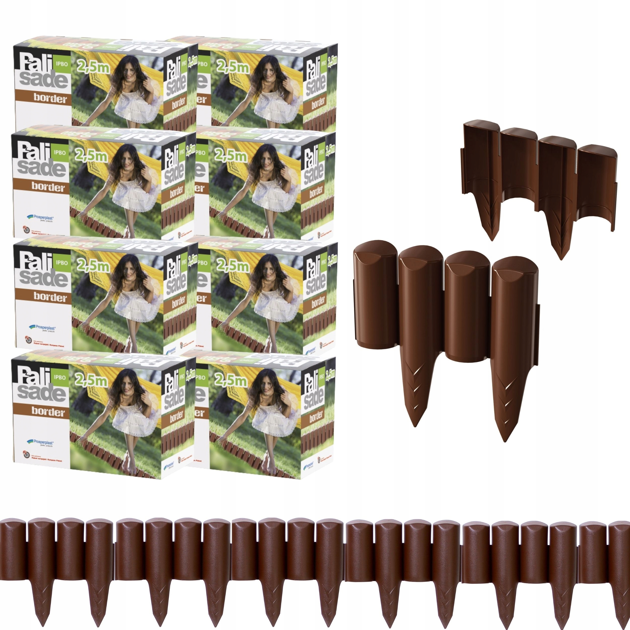 Záhradná palisáda Border Ipbo 20 m Okraj