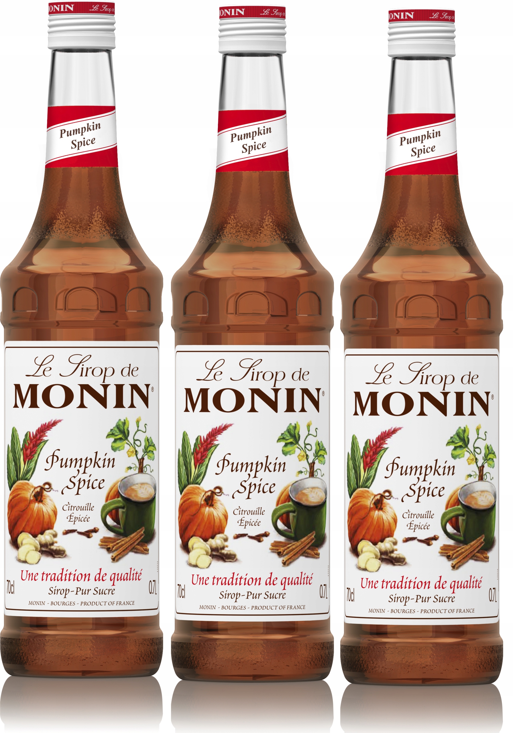 3x Syrop Monin Pumpkin Spice 700 ml dyniowy