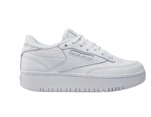 Reebok C Double Sportovní Bílé Kožené Boty Zdobené Perforací 37,5 U_e