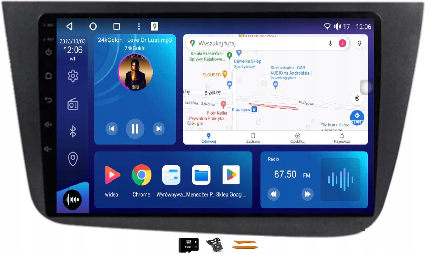 Radio Android Navigácia Seat Toledo 3 04-09 4/64GB Lte 4G CarPlay Gps