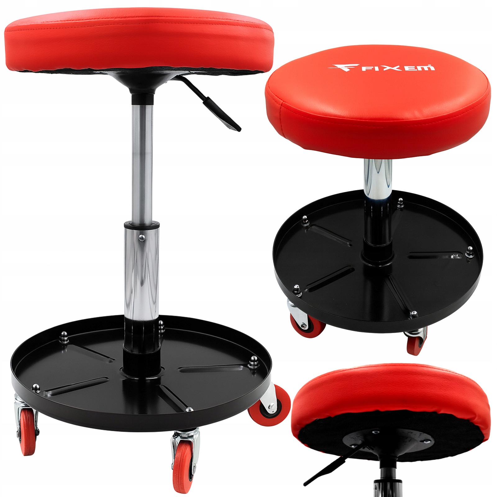 Taboret warsztatowy siedzisko stołek z regulacją wysokości