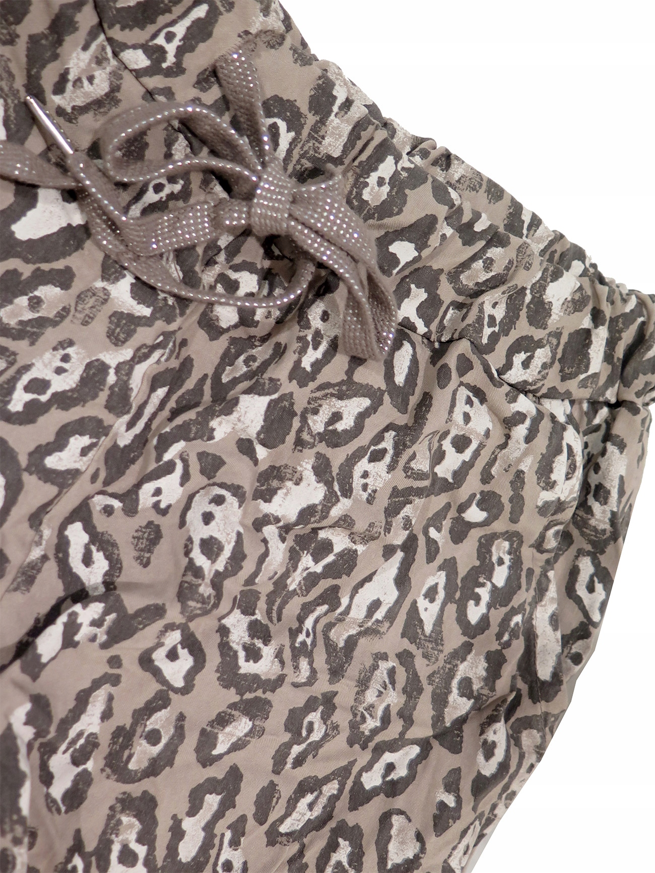 SPODNIE SOFT M L XL XXL CĘTKI PANTERKA BAGGY ITALY Stan (wysokość w pasie) inny