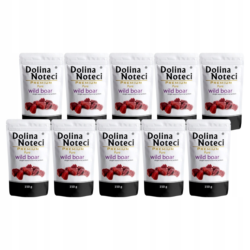 Levně Mokré krmivo pro alergické psy Dolina Noteci Premium Pure divočák 10 x 150g