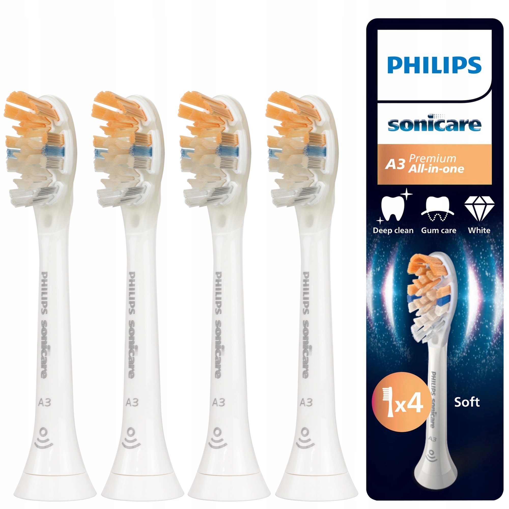 4 Końcówki Philips HX9094/10 A3 Premium All-in-one