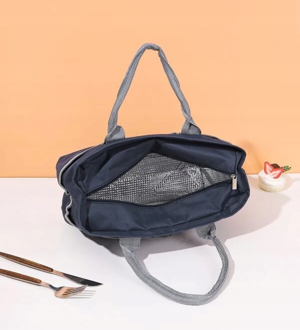 TORBA TERMICZNA IZOLACYJNA ŚNIADANIOWA NA JEDZENIE LUNCH BOX do PRACY Marka Meridian