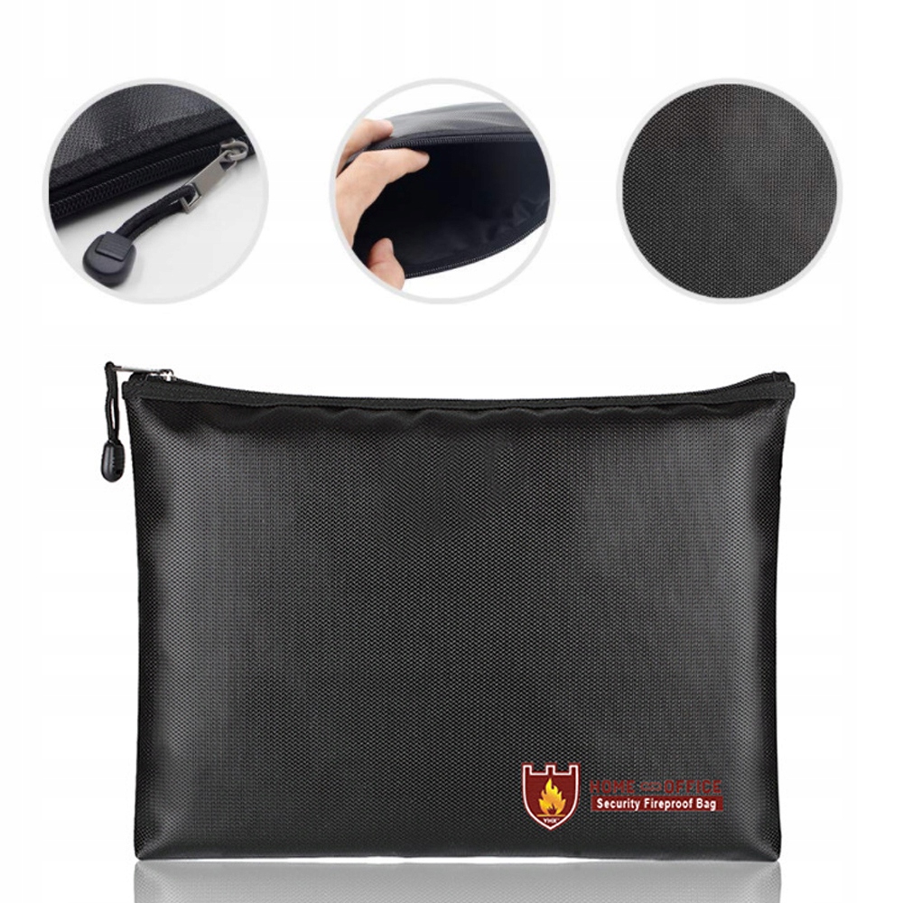 TORBA NA DOKUMENTY PLIKI I PIENIĄDZE WODOODPORNA OGNIOODPORNA 29 x 20 CM M