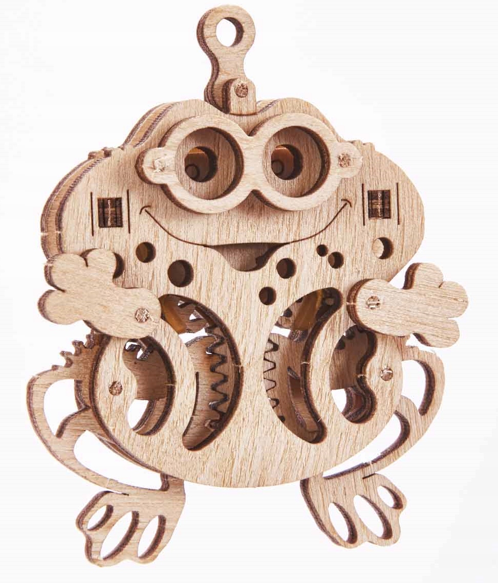 Wood Trick Żabka ruchome puzzle 3D