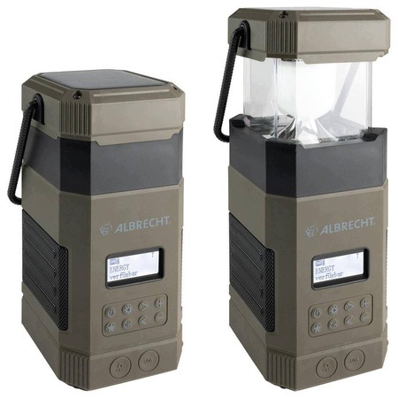 Solární klikové rádio Albrecht Dr 114 Dab+ Fm Bluetooth powerbanka IPX5