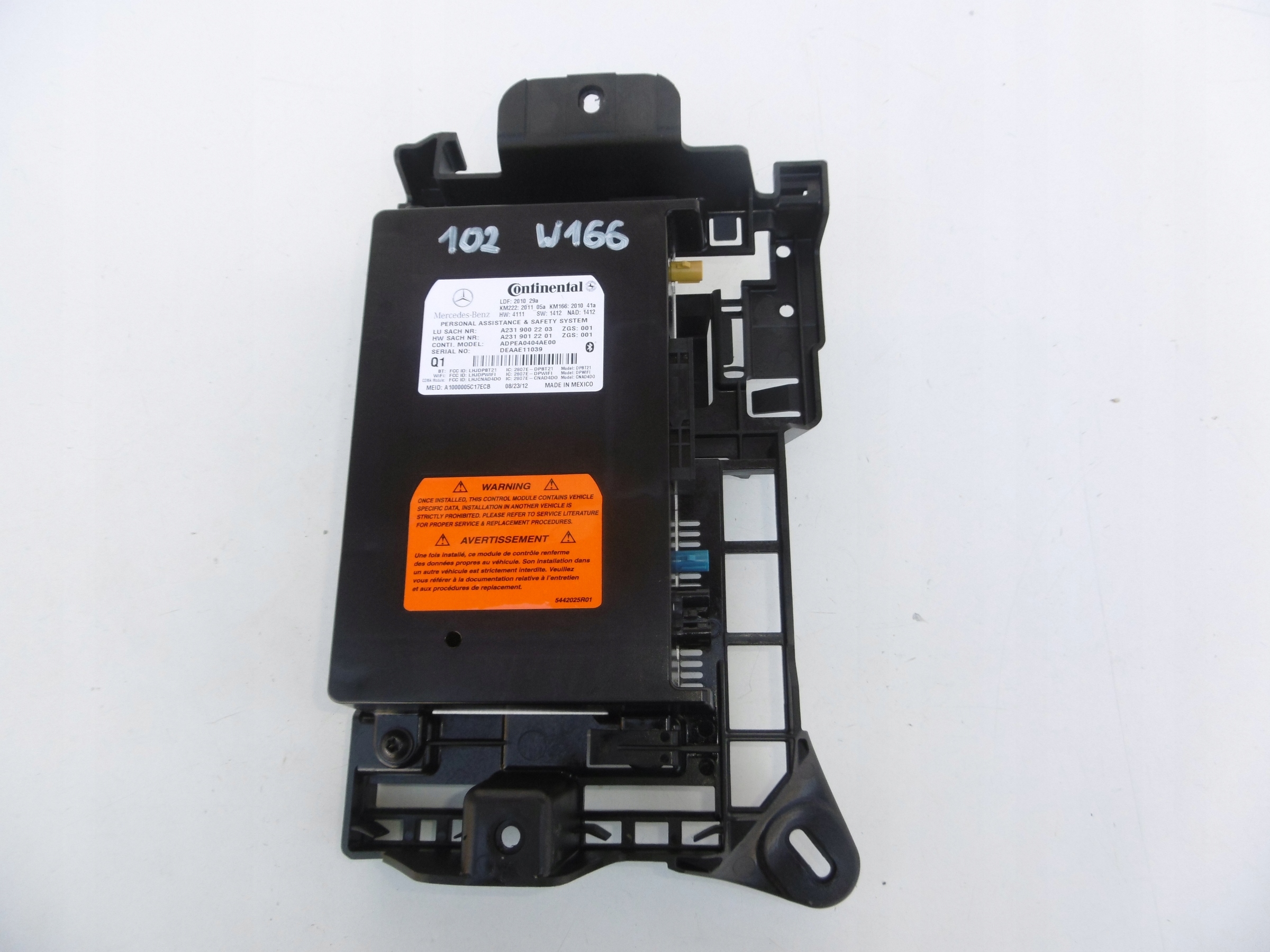 module control unit TELEFONU MERCEDES ML GL W166