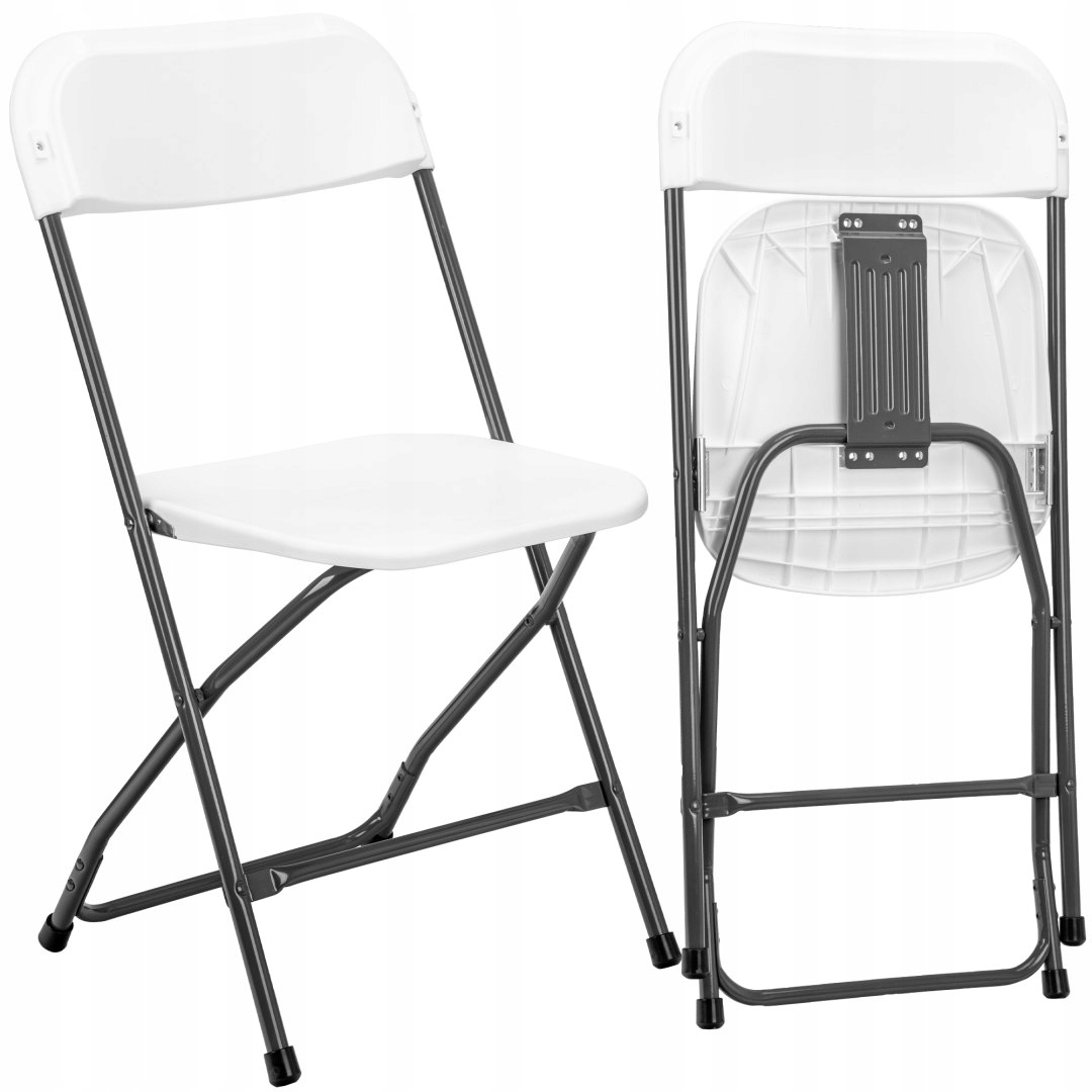 Skládací cateringové křeslo Simplo White, bílé