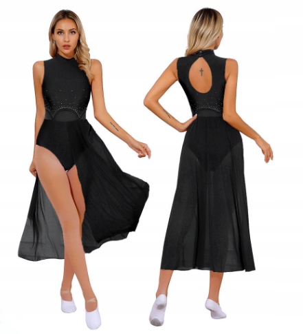 Sukienka Damska Do Tańca Do Baletu Body Strój Czarna M Tutu 2614