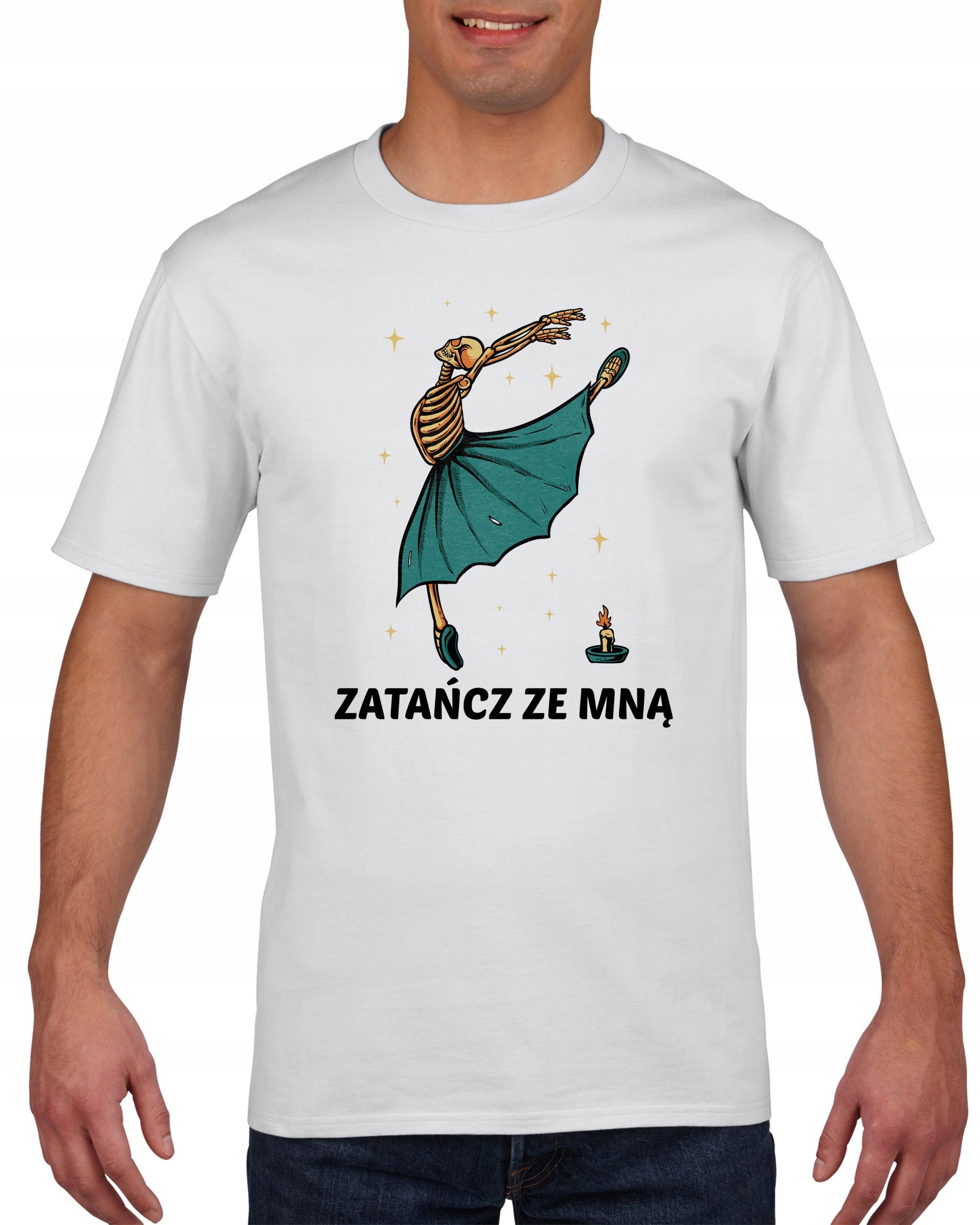 

Koszulka męska Szkielet taniec smierci L