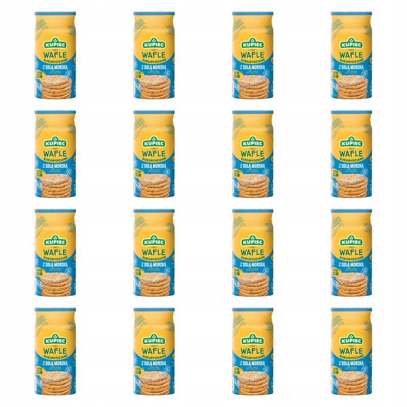 Kupiec Kukuřičné oplatky s mořskou solí 105 g X16