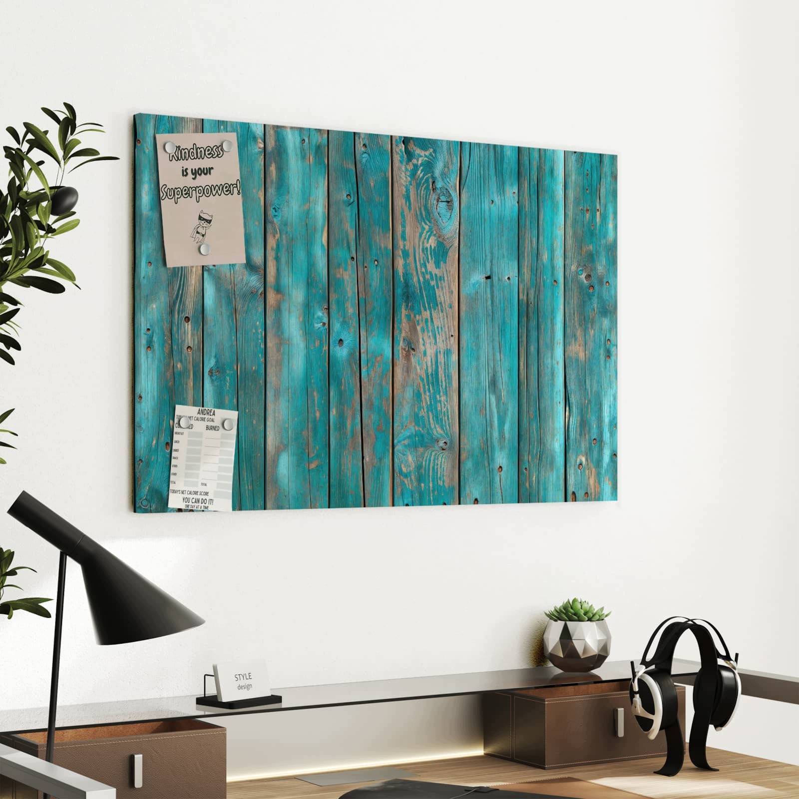 Magnetická tabule Vintage Dřevo Prkna 60 × 40 cm