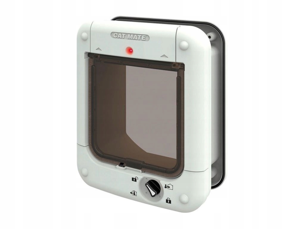 Levně Dvířka pro kočky na mikročip Kerbl 80869 Cat Mate 360WR, 4-cestná, bílá