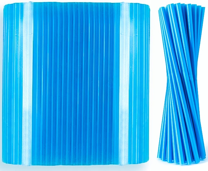 RURKI SŁOMKI NIEBIESKIE plastikowe picia 500szt