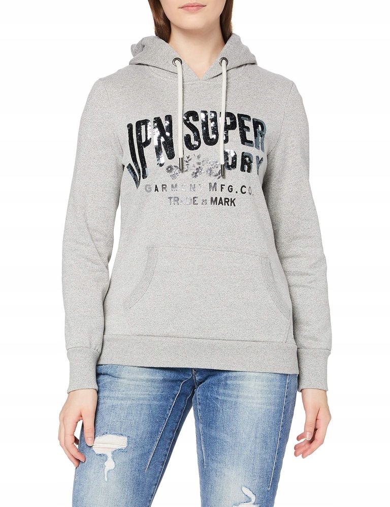 SUPERDRY SIVÁ MELANŽOVÁ FLITROVÁ MIKINA (38)