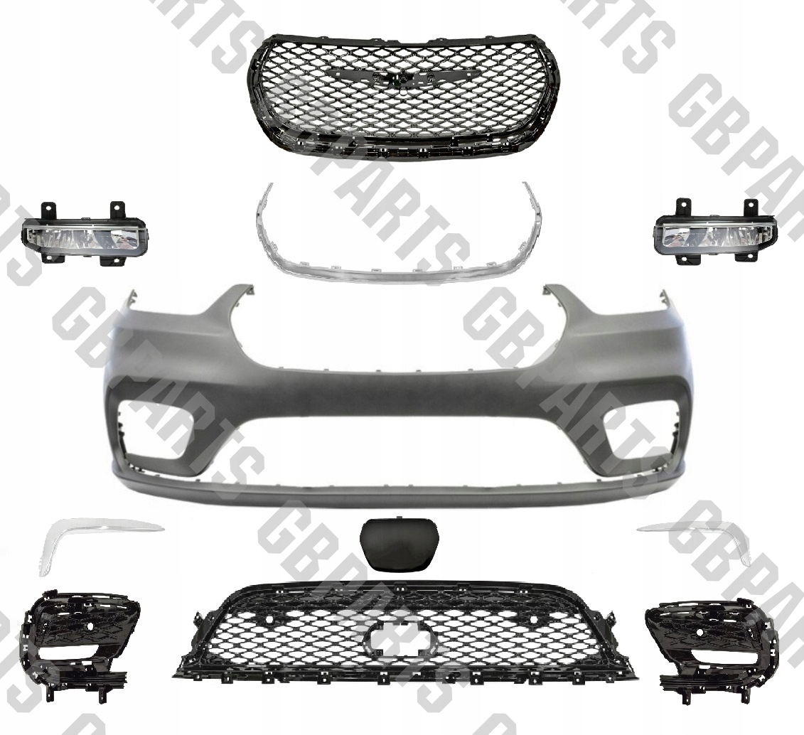 Kompletní Nárazník Pro Halogenový Radar Chrom Chrysler Pacifica 2021 2022-