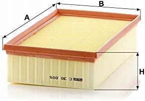 Filtr Mann C 30 005 Przegrody silnika Typ samochodu 4x4/SUV