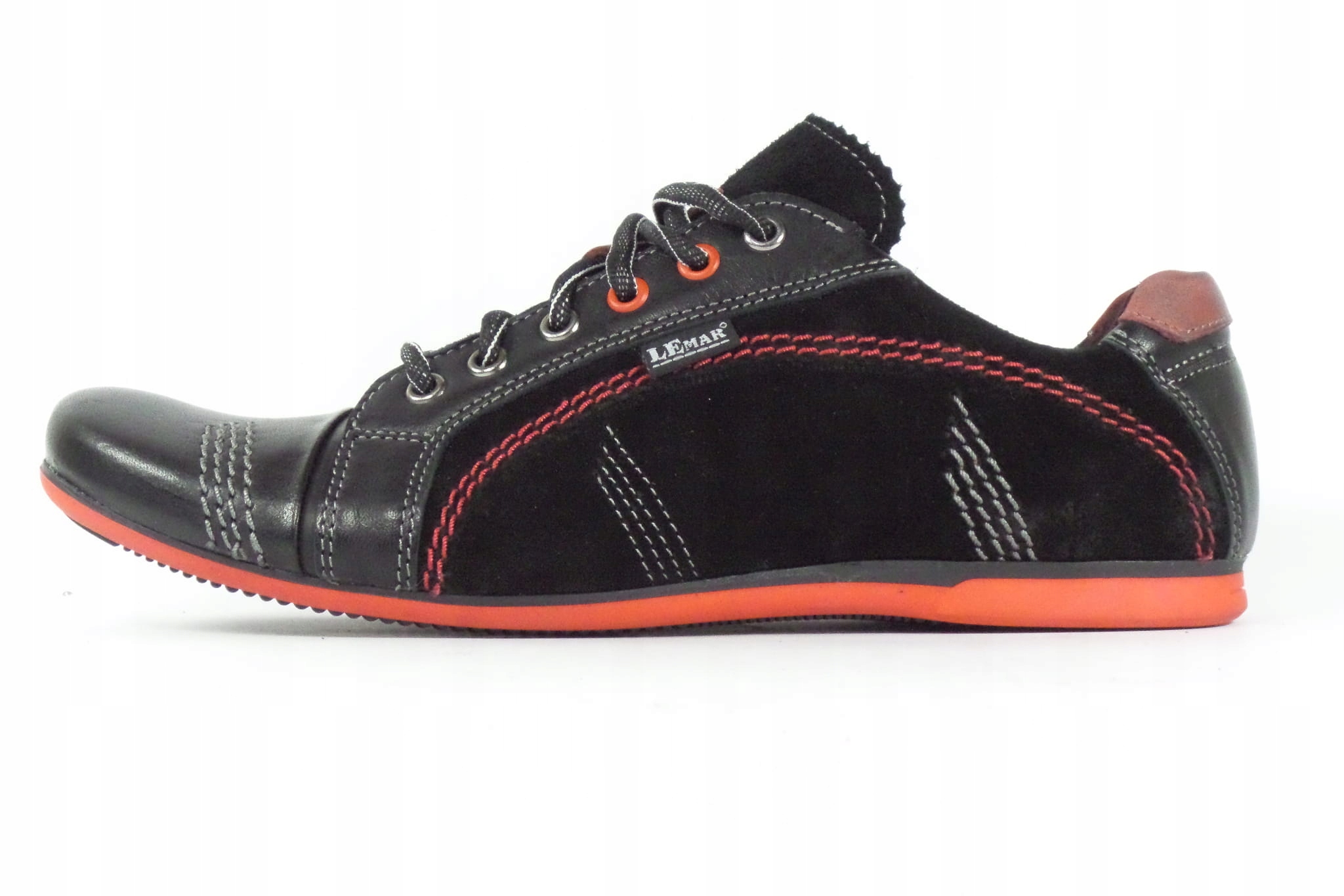 PÓŁBUTY MĘSKIE LEMAR 967-3 CZARNY R41