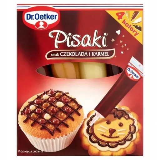 10 Sztuk Dr Oetker Dekoracje Pisaki Cukrowe Czekolada I Karmel 4x19G