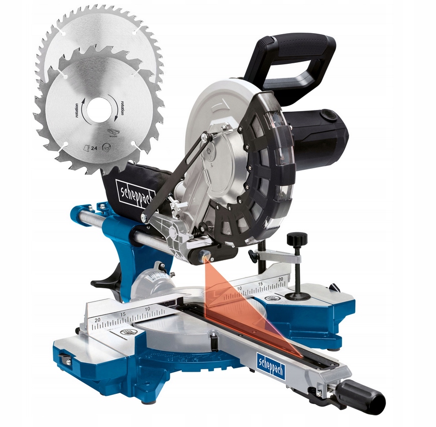 Scheppach HM254 Piła ukośna z posuwem z dodatkową tarczą