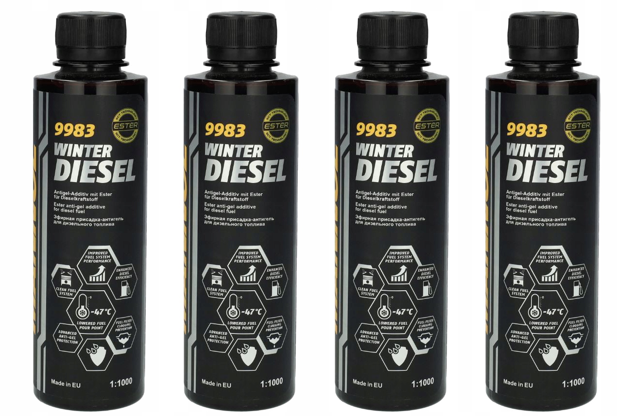 4x Dodatek Do Paliwa Mannol Winter Diesel 250 ml