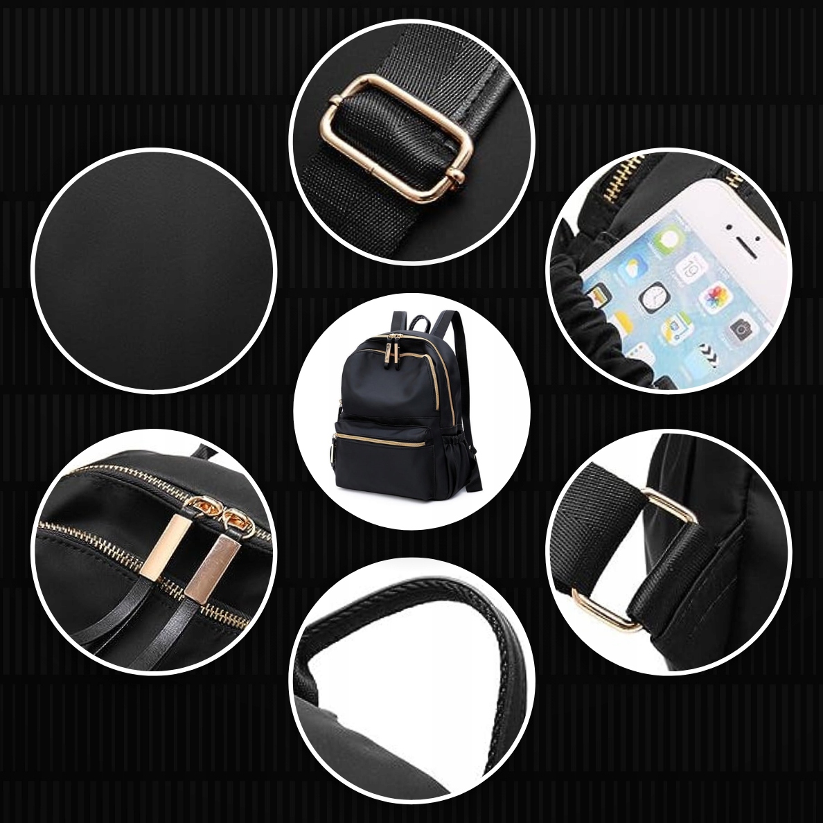 PLECAK DAMSKI MIEJSKI CZARNY POJEMNY SZKOLNY DUŻY SZKOLNY NA ZAKUPY DO PRAC Kolor czarny